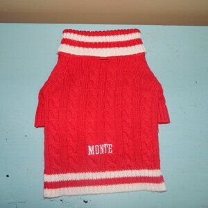 Mark & Graham Cable Knit Dog Sweater "Monte" Size L (F-5)